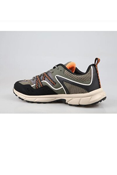 Jump 30553 Unisex Haki Yeşil Siyah Detay Bağcıklı Memory Foam Hafızalı Tabanlık Ortopedik Spor Ayakkabı