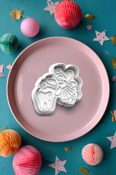 Kirpilab جنية الأسنان، قاطع قالب كوكيز قمح الأسنان، تشكيل العجين