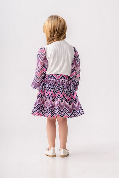HAUSEkids 2-9 Years Old Lilac Rana Girl's Skirt Set