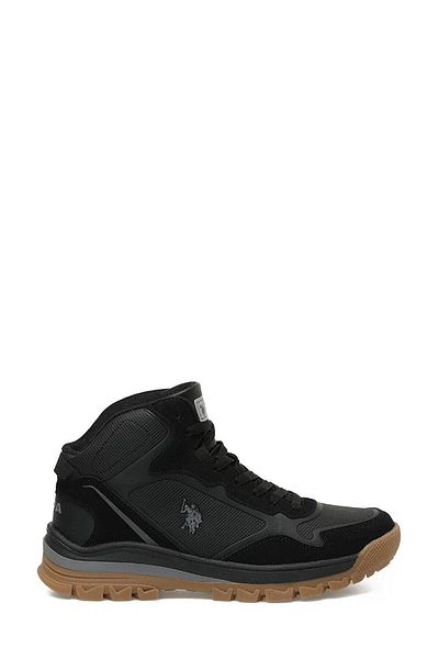 U.S. Polo Assn. SAGAN HI 3PR Μαύρες ανδρικές μπότες εξωτερικού χώρου