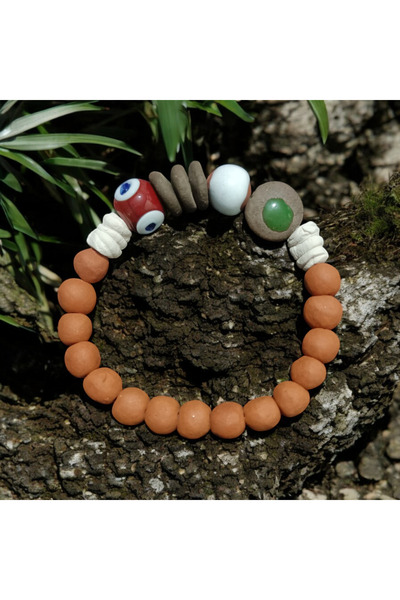 Birtakı'm Şeyler Authentic Evil Eye Beaded Earth Bracelet