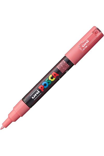 Uni 0.7 mm Coral Pink Posca Marker - Pc-1M