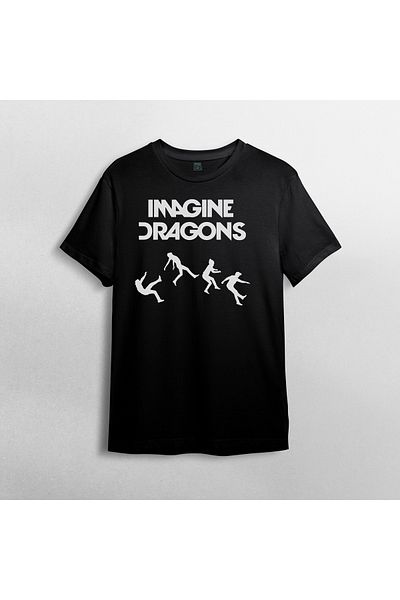 Pixxa Μπλουζάκι Imagine Dragons Crew Neck 100% βαμβακερό - Μοντέλο 1
