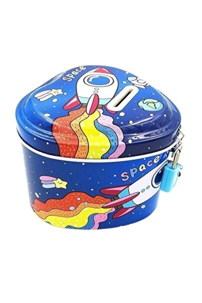 HEDİYE FİKRİ Μεταλλικό κουμπαράς με θέμα το Space Rocket