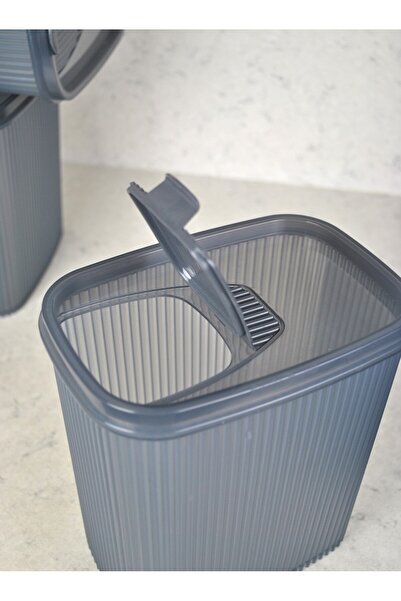 Qualitev 3 Pieces Lid 2.5 Liter Food Storage Box Pulses Pantry Kitchen Organizer