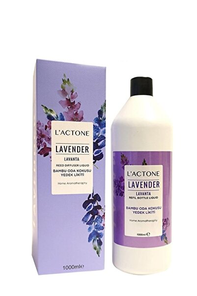 L'ACTONE Lavanta Bambu Oda Kokusu Yedek Likit 1000 ml / Lavender Reed Diffuse...
