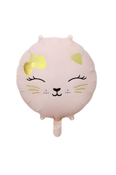parti sürprizi Retro Cute Pink Cat Foil Balloon 1 Piece