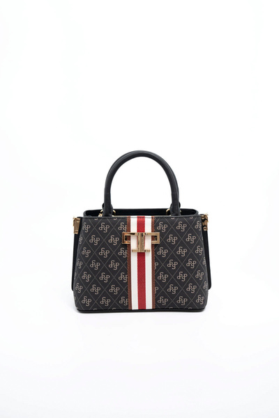 Silver Polo Women / Girls Shoulder Bag 987-45740 Bag C178 Smoked-Matte Black