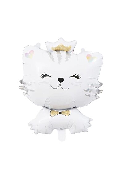 parti sürprizi لطيف القط الأبيض احباط بالون 1 قطعة