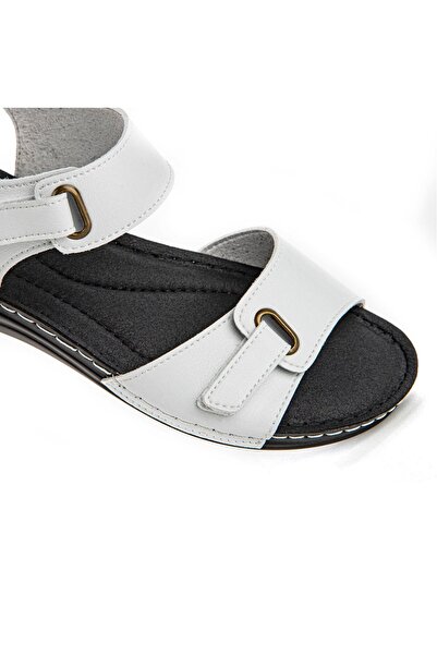 Muya White Anatomical Sole Heel Spur Women's Sandals - Neun