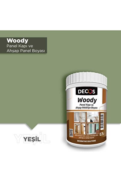DECOS WOODY - Panel Kapı ve Panel Ahşap Boyası Su Bazlı Kokusuz 8 farklı renk seçenekli