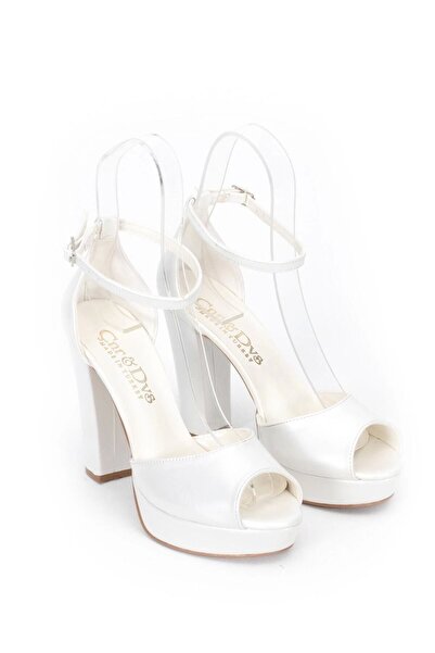 MFT AYAKKABI أحذية سهرة نسائية بكعب عالٍ من عرق اللؤلؤ