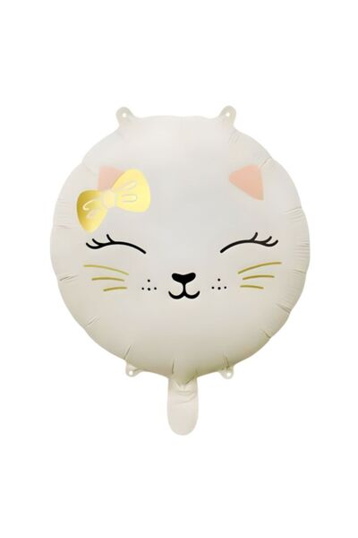 parti sürprizi الرجعية لطيف القط الأبيض احباط بالون 1 قطعة