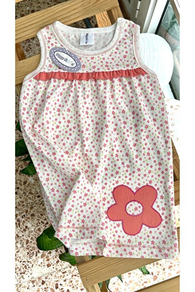 Happy Moon Bebek elbise kız bebek hediyesi yazlık %100 pamuk terletmez 3-6 ay...