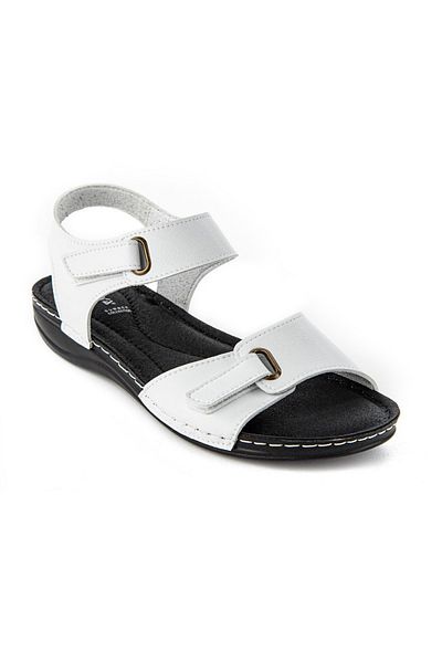 Muya White Anatomical Sole Heel Spur Women's Sandals - Neun