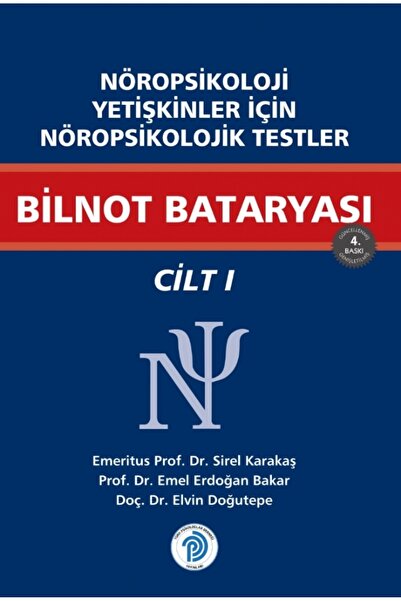 Türk Psikologlar Derneği Yayınları Nöropsikoloji Yetişkinler İçin Nöropsikolo...