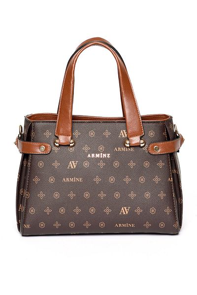 Armine 172 Women's Bag - Brown Printed