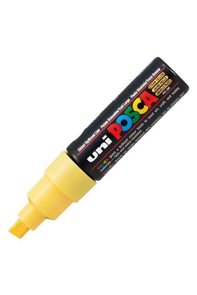 UNİ-BALL Uni-Ball 8.0 Straw Yellow Poster - Water Based, Marker Painting Posca, Pc-8K
