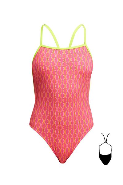 FUNKİTA Funkita Sst Wicked Waves Swimming Trunks for Women - Thin Strap, Chlorine Resistant, Ecological Design
