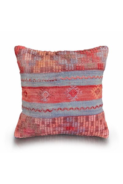 Vintage Kilimli Yastık Kılıfı PLLWSQR1390 - 40x40
