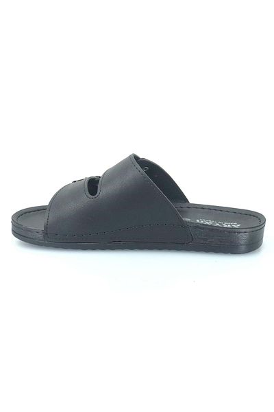 Kids Club Shoes Aryan D.r Προτεινόμενες Ορθοπεδικές Ανδρικές Παντόφλες ΜΑΥΡΕΣ
