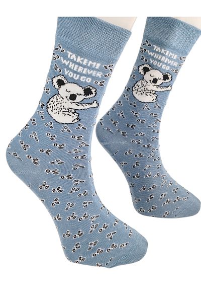 Shuttle Park Unisex Special Series Happy Colorful Socks Koala Take Me Πολύχρωμες κάλτσες με μοτίβο