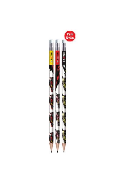 Fatih Super Car Pencil with Eraser - 17885-72-Pkt