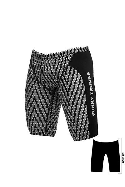 Funky Trunks Jam Dark Night Men's Training Swimsuit, Knee Length Jammer