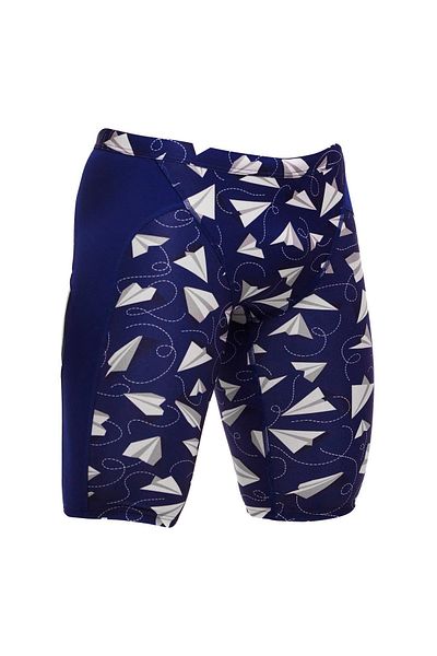 Funky Trunks Jam Paper Plain Men's Training Swimsuit, Knee Length Jammer