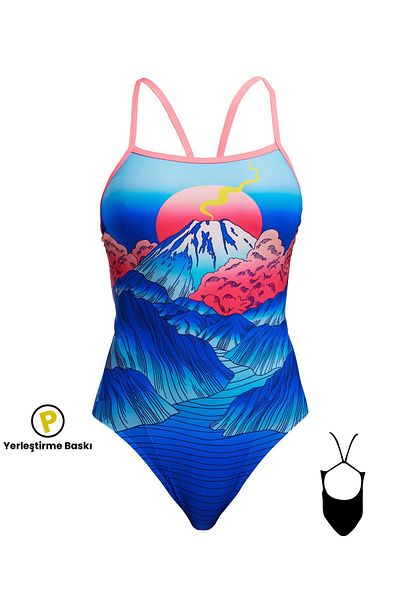 FUNKİTA Funkita Ss Tuxedo Hot Women's Swim Trunks – Chlorine Resistant and Thin Straps