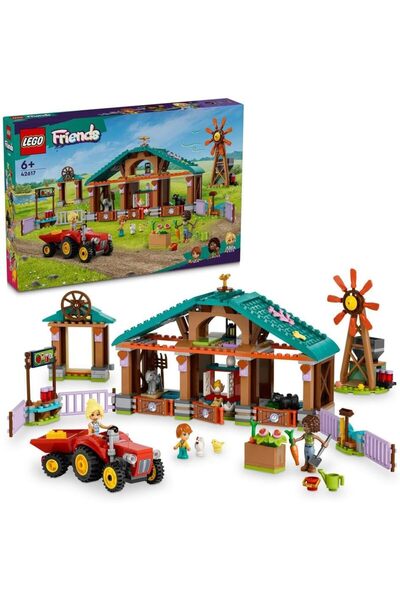 LEGO Friends Farm Animal Sanctuary, Playset with Tractor Toy for 6 Plus Year ...