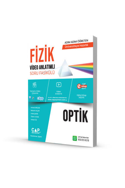 Çap Yayınları Çap Fizik Optik Video Anlatımlı Soru Fasikül