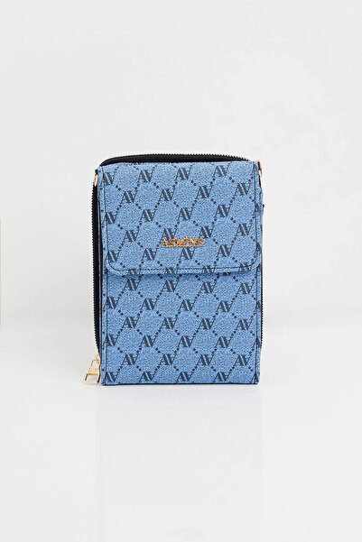 Armine Geantă de seară pentru femei cu curea de lanț - 266 puncte albastre