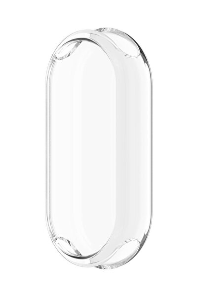 Dexmon Transparent Silicone Case and Screen Protector Compatible with Xiaomi Mi Band 8 Mi Band 9