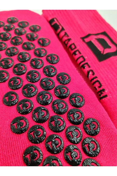 Shuttle Park Unisex Deep Pink Αντιολισθητικές Κάλτσες Αντιολισθητικές Πετσέτες σιλικόνης Σόλα Match Pro Athlete Κάλτσες