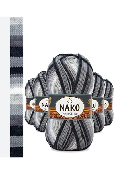 NAKO Vega Stripe Örgü İpi