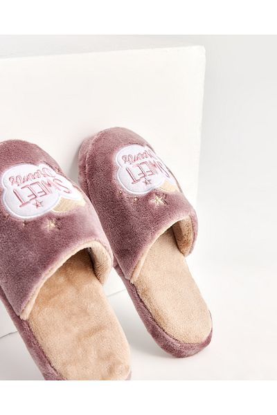 Chirpy Pera - Sweet Dreams Printed Purple Women's House Slippers