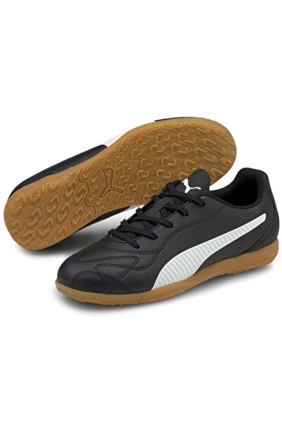 Puma Monarch II TT Jr106566-01 Black Futsal and Unisex Astroturf Shoes - Rubber Sole