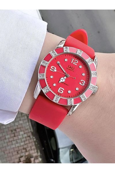 Q&Q Women's Waterproof Plastic Cord Wristwatch