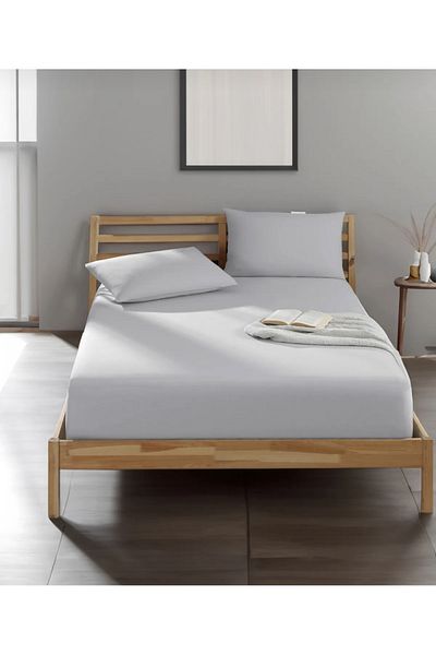 ÇIQRIK HOME Elastic Double Bed Sheet Set with Pillowcases (Set with Pillowcases)