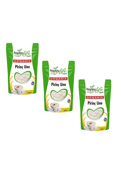 HAPPY LİFE ORGANİK PİRİNÇ UNU 250 GR X 3 ADET