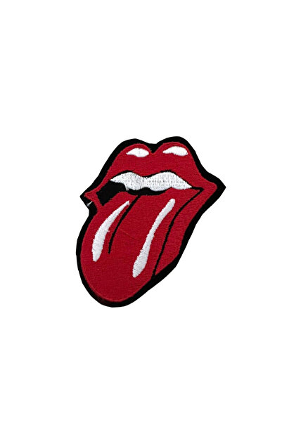 X-SHOP Rolling Stones Rock Metal Badge Pathces Arma Peç Kot Yaması (9 cm x 5....