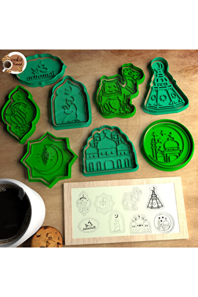 CookieKonsept Kurabiye, Polimer Kil, Oyun Hamuru Damga ve Kesici Kalıp Seti Dini, Ramazan Konsept #03