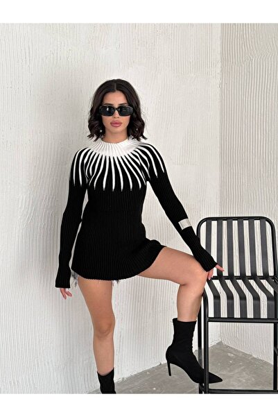 By Kuzey Aras تريكو لونين سترة طويلة