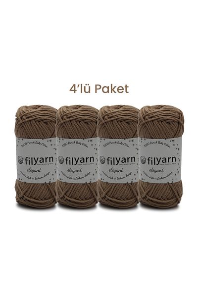 Filyarn Oeko-Tex Certified 25 Grams Cotton Baby Rope - Vest and Punch Set of 4