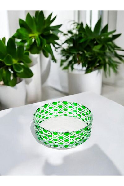 Paşabahçe Green Decor Cutting 3-Piece Presentation Bowl