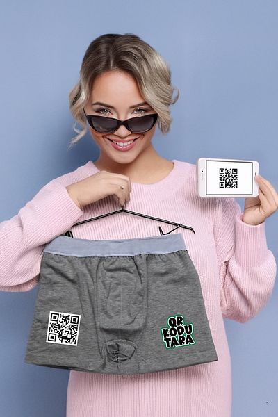 modacix Men's Lover Gift with Qr Code - Funny Boxer Design