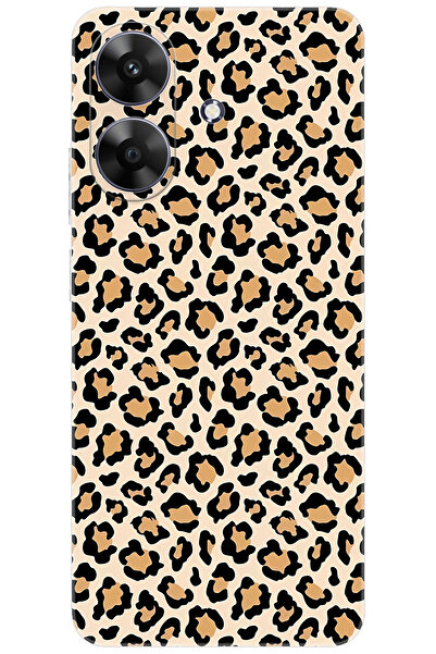 realme Note 60 (RMX3933) Uyumlu Kılıf Desen Baskılı Silikon Leopar Desen STK:...