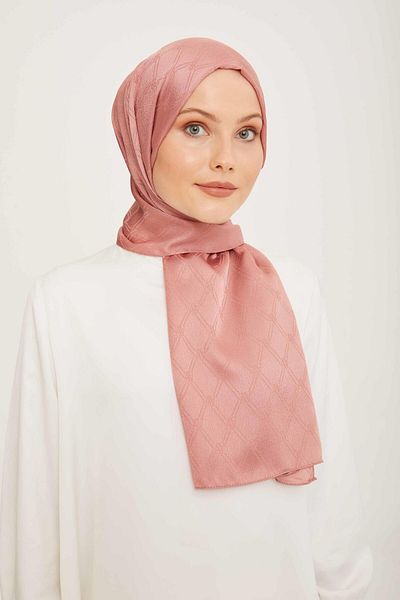 Armine Trend Jan Jan Powder Monogram Patterned Jacquard Shawl 6-21030