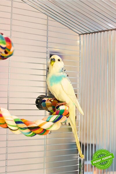 EBAMBU Doğal Tünek Muhabbet ve Küçük Kuşlara Özel Şekil Alabilen Tünek 1,5x35...